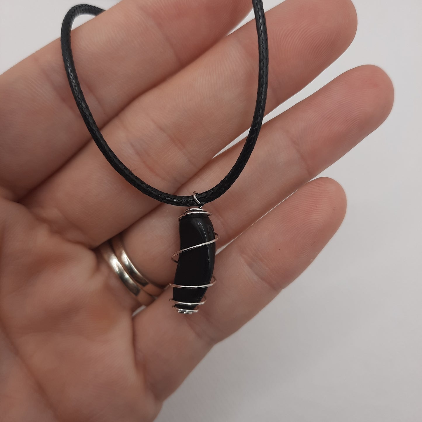 BG Signature Collection Black Necklace with Obsidian Dagger