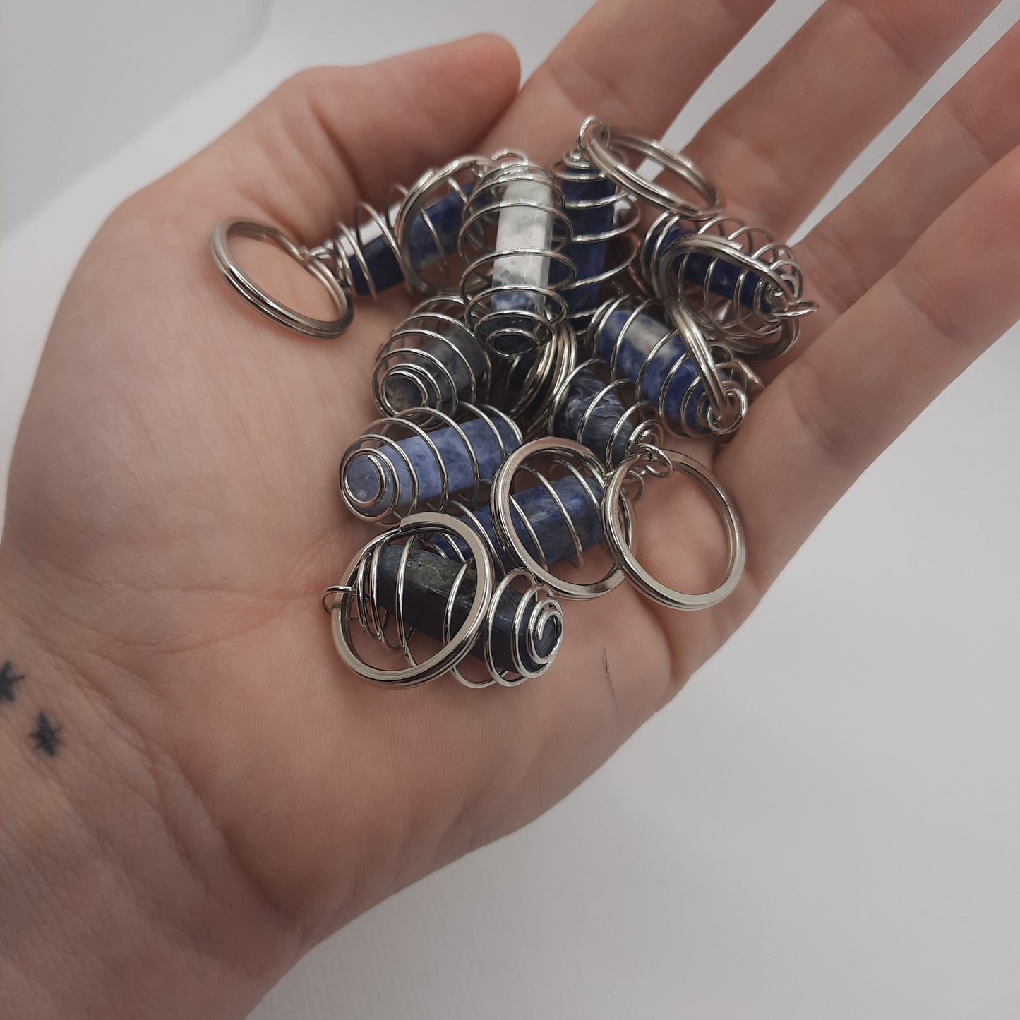 Sodalite Dagger Keychain