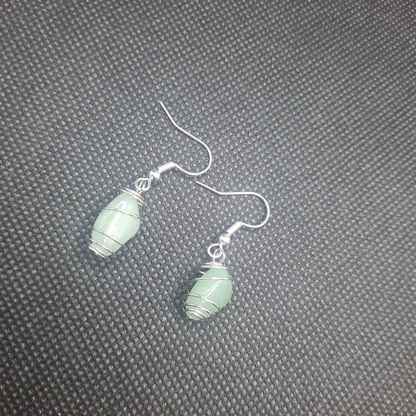 BG Signature Collection Green Aventurine Silver Earrings