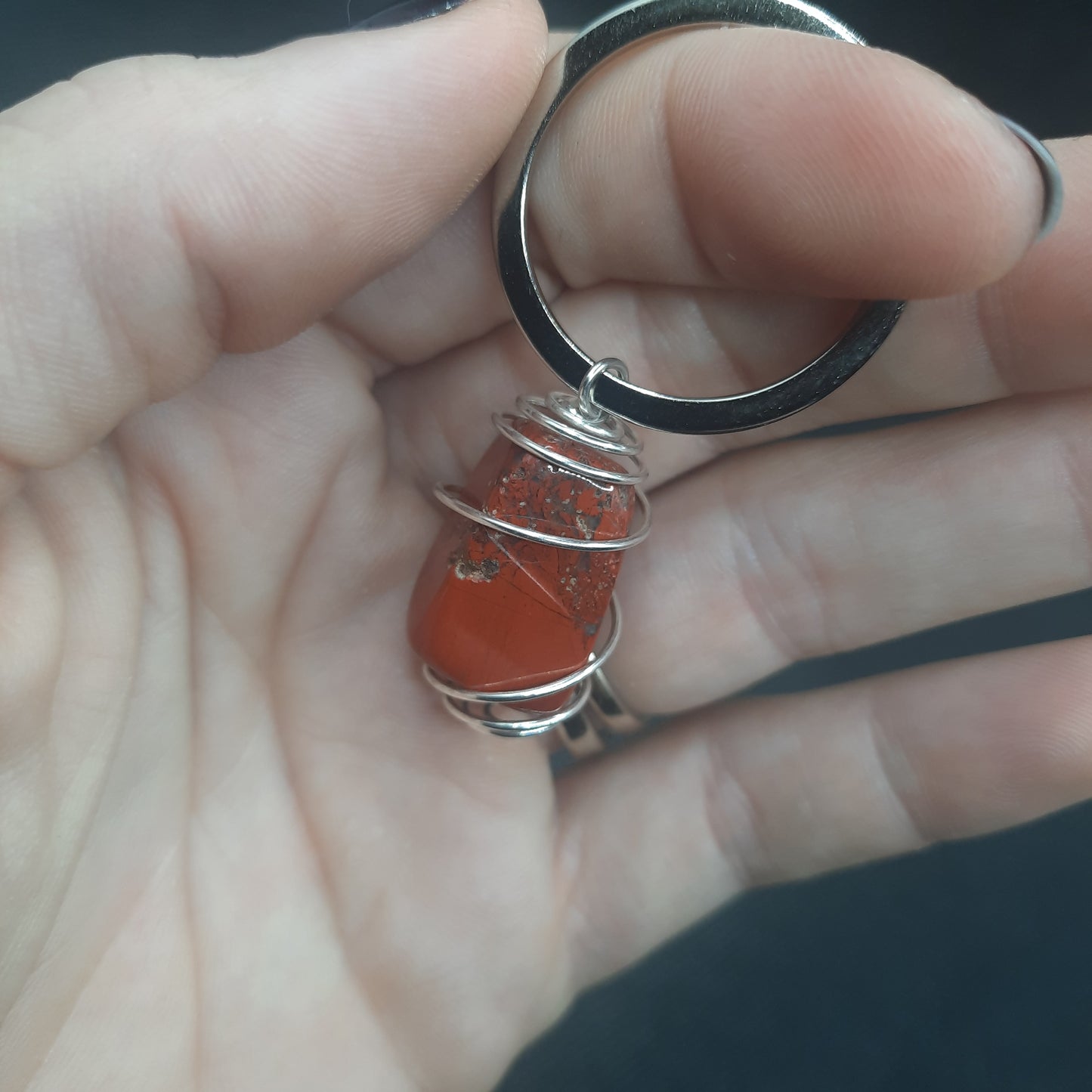 BG Signature Red Jasper Keychain Medium