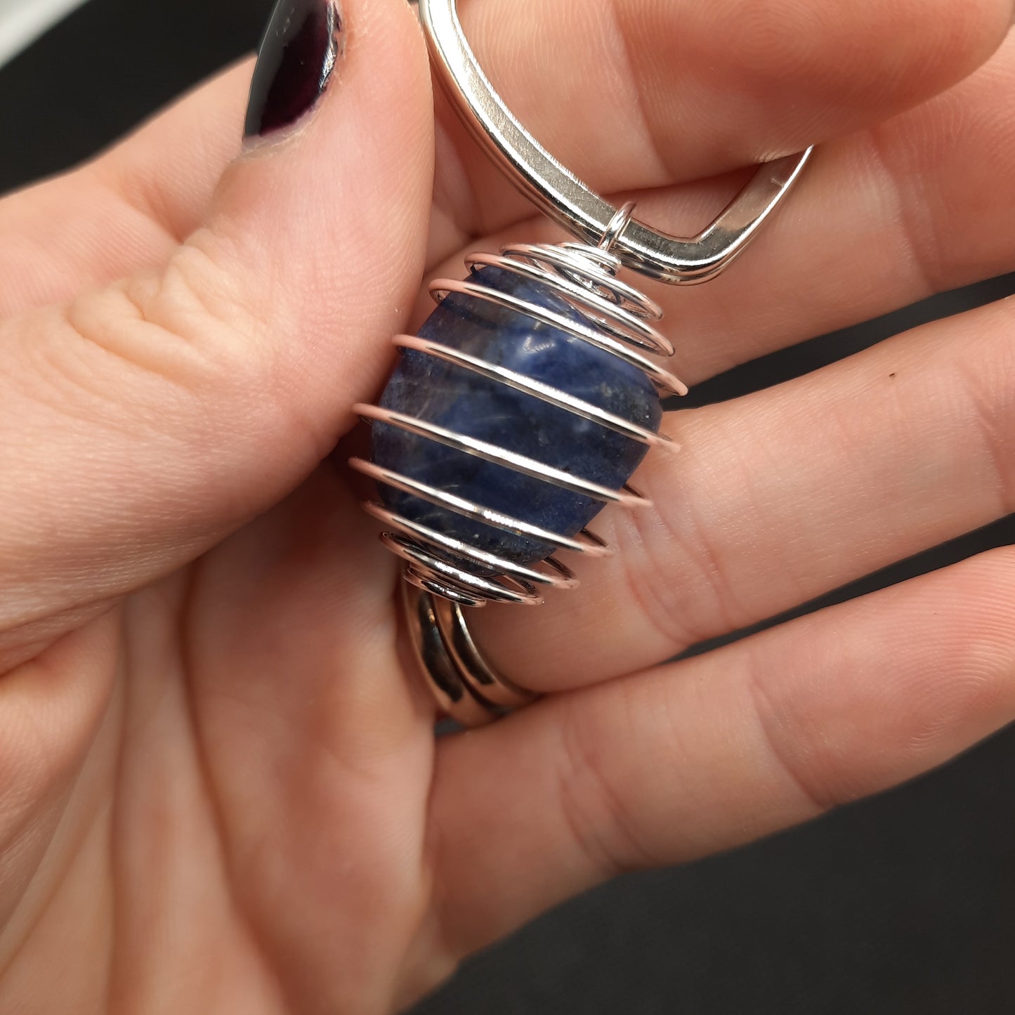 BG Signature Collection Sodalite Heart Keychain