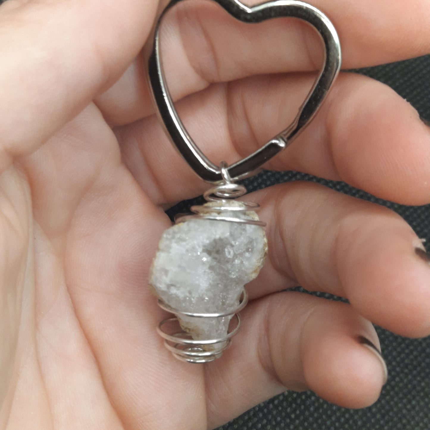 BG Signature Collection Geode Heart Keychain