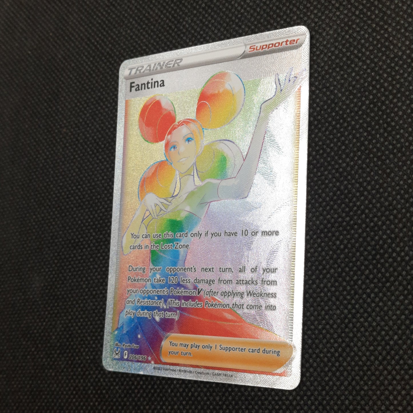 Pokémon TCG Secret Rare Fantina 206/196