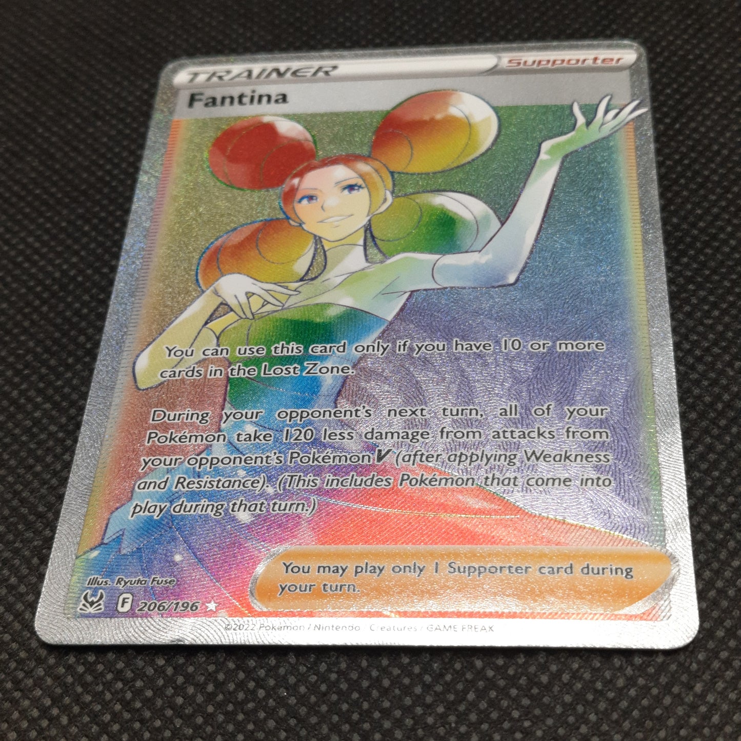 Pokémon TCG Secret Rare Fantina 206/196