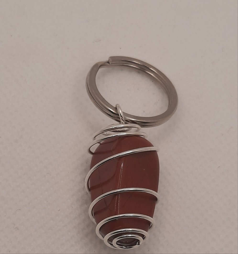 BG Signature Collection Red Jasper Keychain