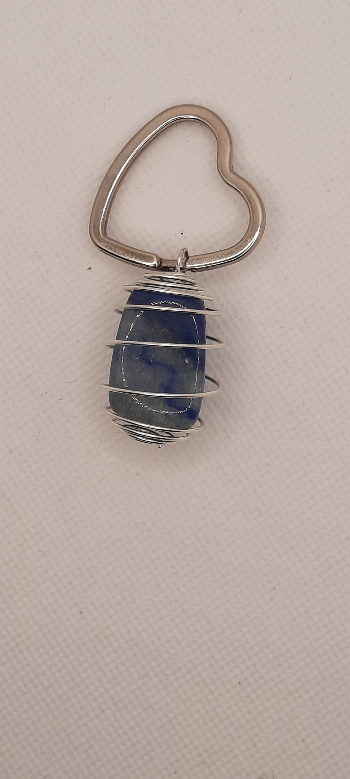 BG Signature Collection Large Sodalite Heart Keychain